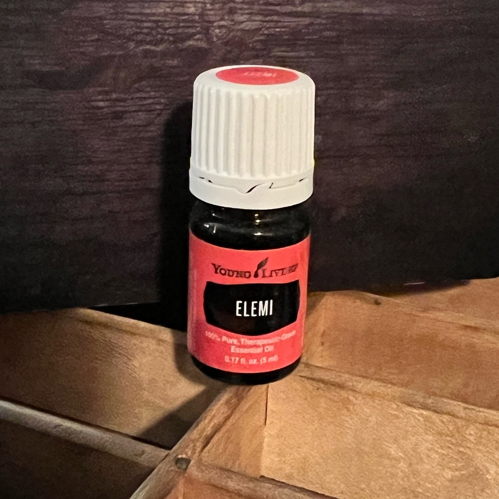 Young Living Elemi Oil in Red and White
